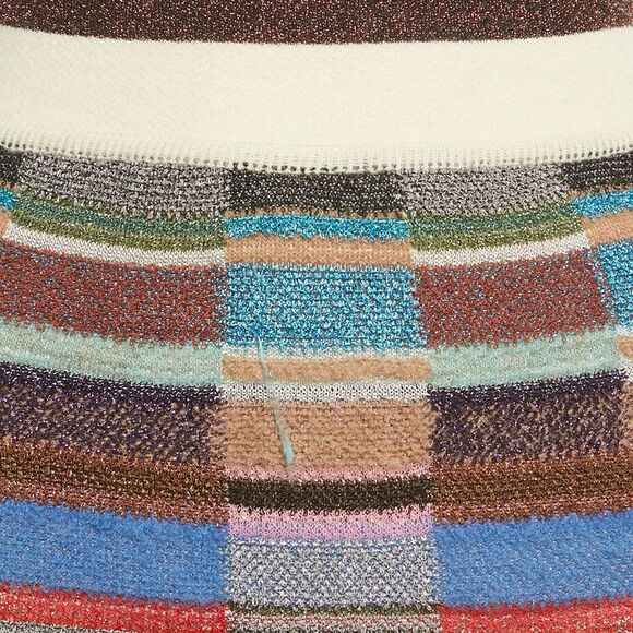 Missoni Multicolor Lurex Knit Mini Skirt S - Picture 3 of 5